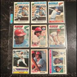 1970s Superstar Baseball Cards Lot Of 50 Cards Rose Schmidt Munson Etc. 