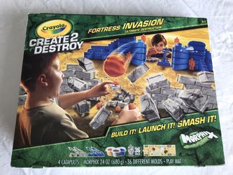 Crayola Create2 Destroy playset with Morphix (can use Play-Doh too)