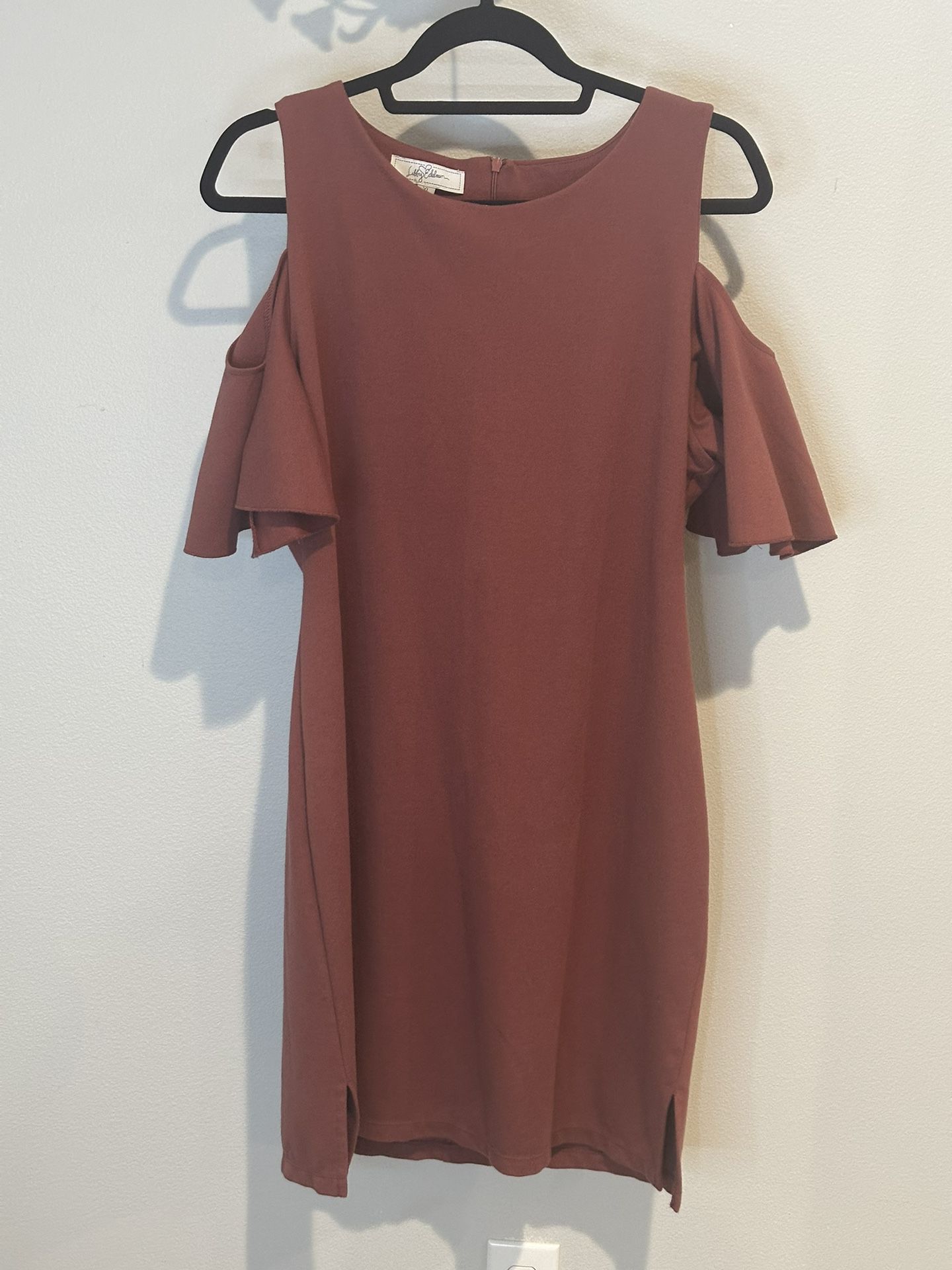 Bodycon Dress With Over The Shoulder Sleeves