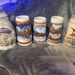 Budweiser collectible, beer mugs
