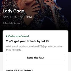 Lady gaga tickets