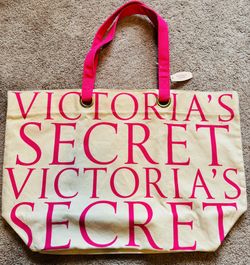 Victoria’s Secret Pink Khaki Tote Bag