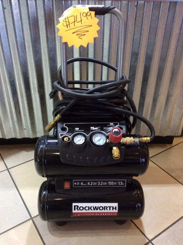 ROCKWORTH AIR COMPRESSOR 4 GAL.