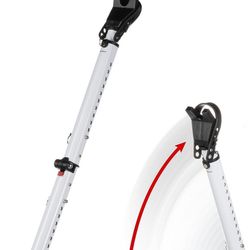 Master Lock Compact Door Stopper Folding Security Bar, Adjustable for Hinged and Sliding Doors, White

