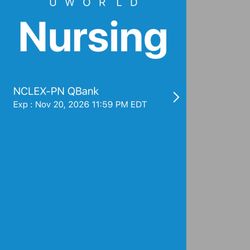 Nursing   Quiz Bank U World
