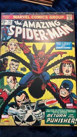 Retro Comicbook  Wooden Wall Art Spider-Man