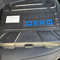 DEKO Pro Drill/Tool Kit Set & Greenworks 40 PC Household Tool Kit