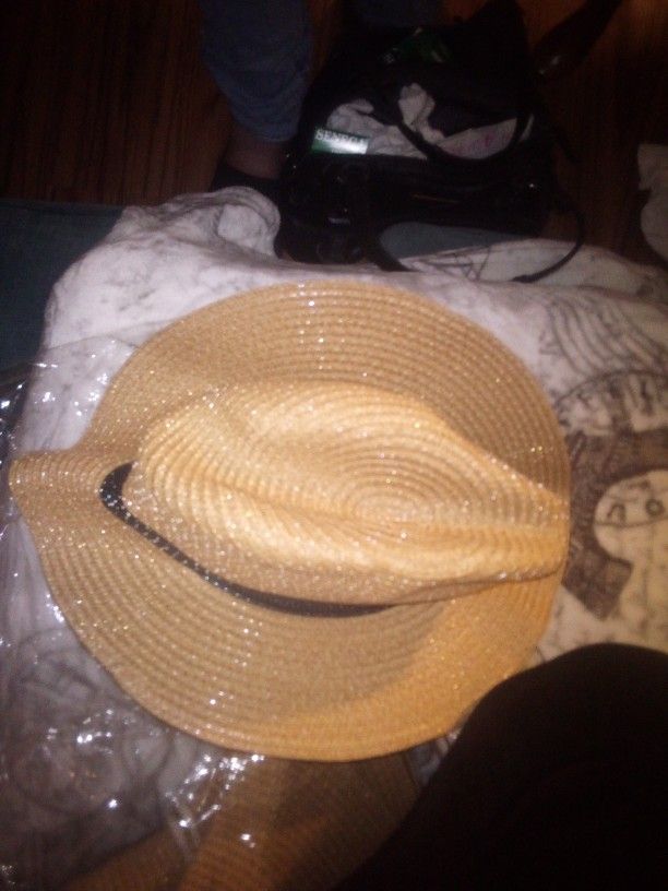 Four New Women's Hats Black Pink And Two Brown Very Cute