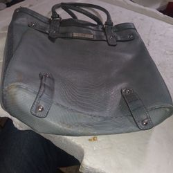 Guess Grey leather Large Purse Snake Print tote bags 