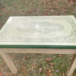 Antique enamel table.  (Tepco Co.) 1940s