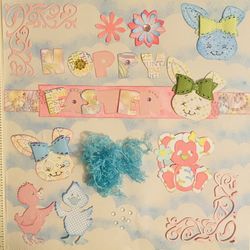 Adorable Handmade Easter Scrapbook Lot