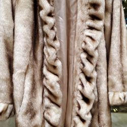 Beige Faux Fur Coat