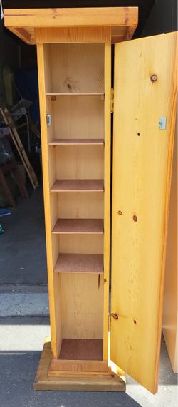 Wood Media Cabinet
