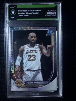 LeBron James 2025-26 Bowman Chrome Graded Card