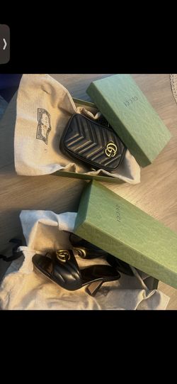 Authentic Gucci GG Marmont Bag & Sandals Set – Full Packaging