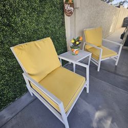 Set Of 2 Chairs With Table 3 Pcs  Total Hamton Bay Brand