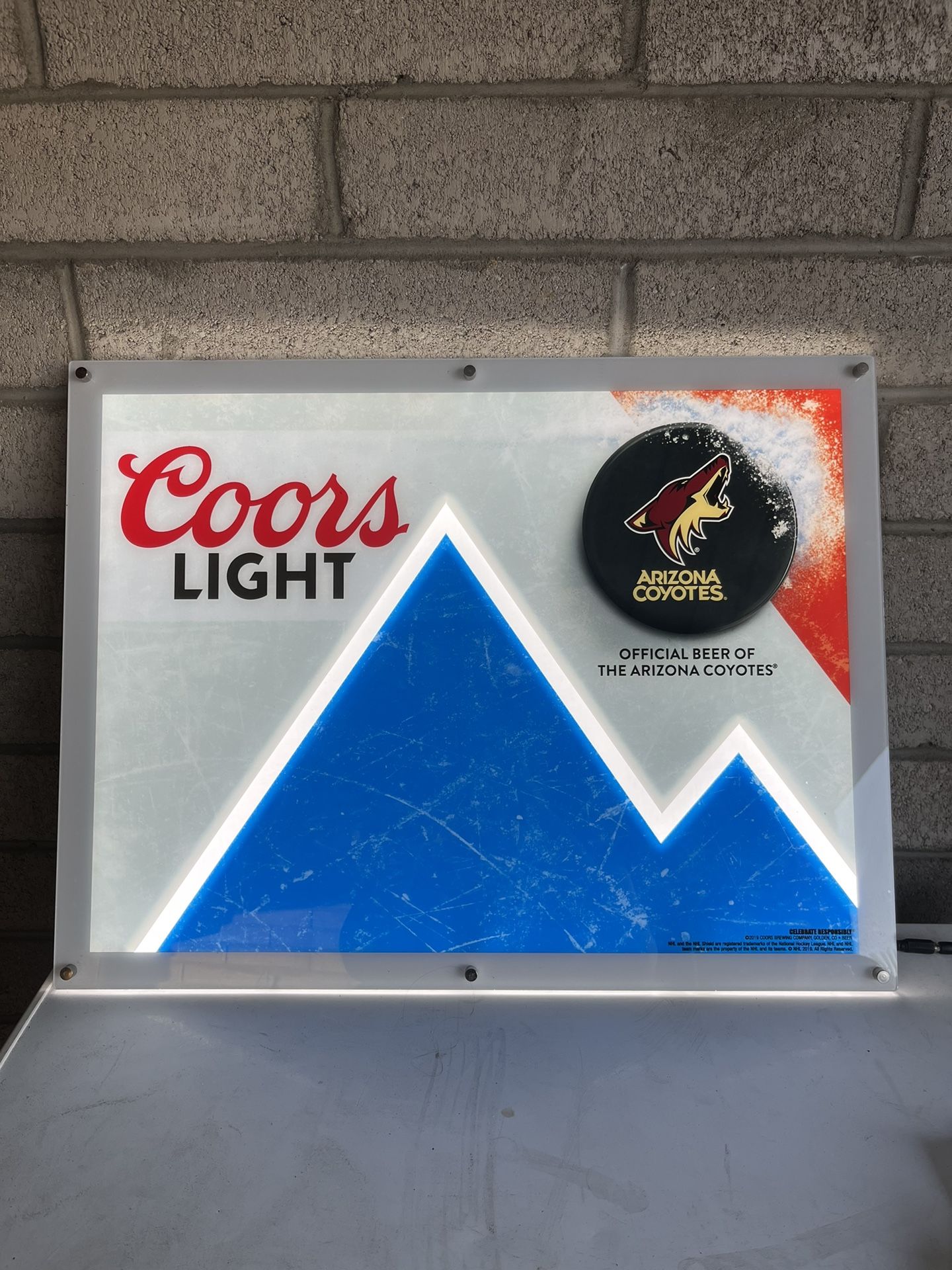 COORS LIGHT AZ COYOTES LED SIGN