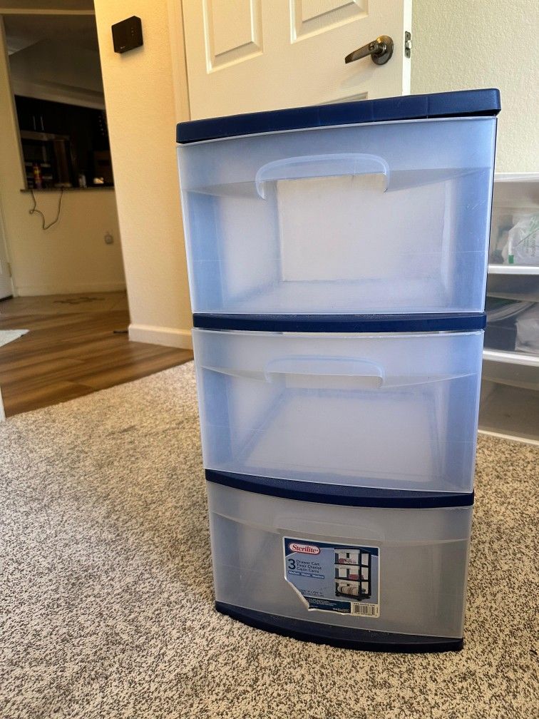 Sterllite Plastic Drawer Organizer (Total 2)