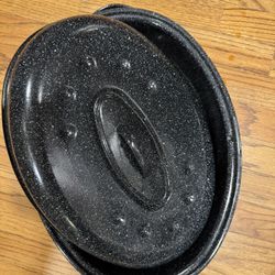 Oval Roasting Pan (Granite Ware Style) Like New