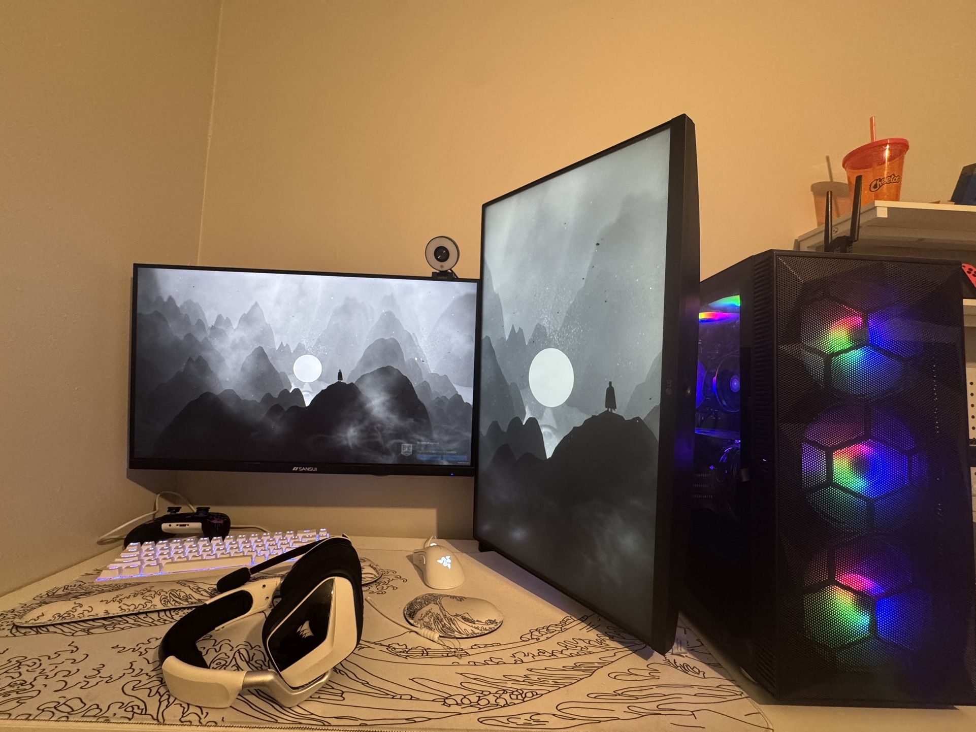 Fortnite And Cod Gaming PC set up READ DESCRIPTION