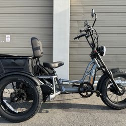 Meetone Tour Lite Electric Trike 750 Watts Dual Suspension Tricycle 