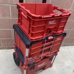 Milwaukee Pack Out Tool Boxes 3 PCs