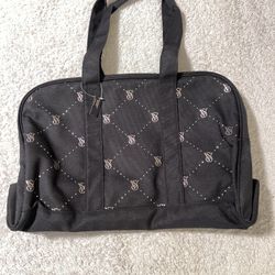 Victoria Secret Canvas Tote Bag Black