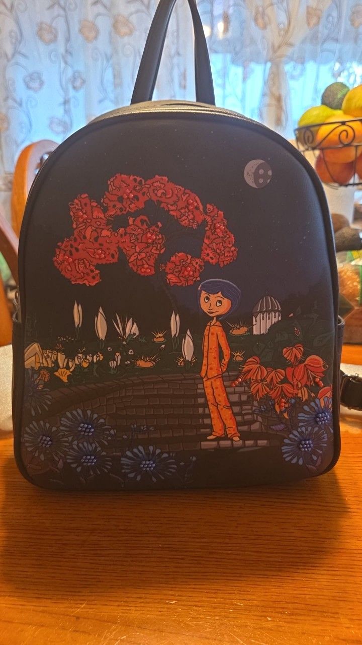 Loungefly Coraline Magical Garden Mini Backpack