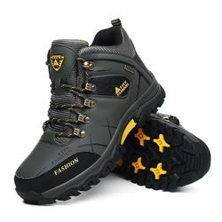 **Brand Men's Winter Snow Boots**Waterproof Leather Super Warm Men's Boots Outdoor Male Hiking By Shoes US Size:10.5** EUR 41