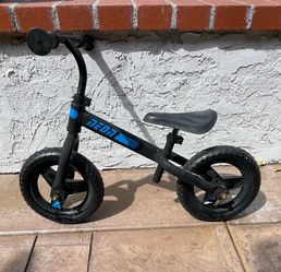 Neon Kids Balance Bike Black and Blue