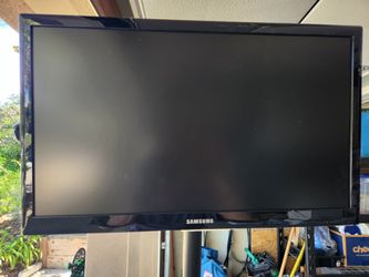 Adjustable TV Stand with 21" Samsung TV.