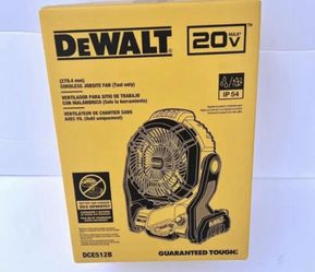 DEWALT DCE512B Cordless Jobsite Fan (tool only) - Brand New