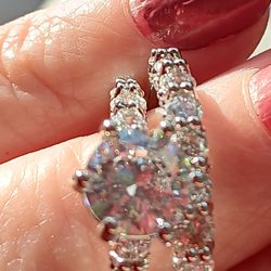 New ring  set White gold plated over stainless steel