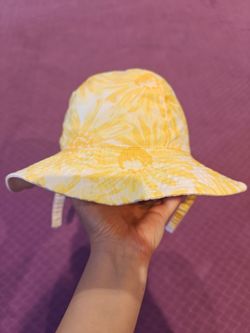 Baby Reversible Sunflower Sun Hat 12-24M