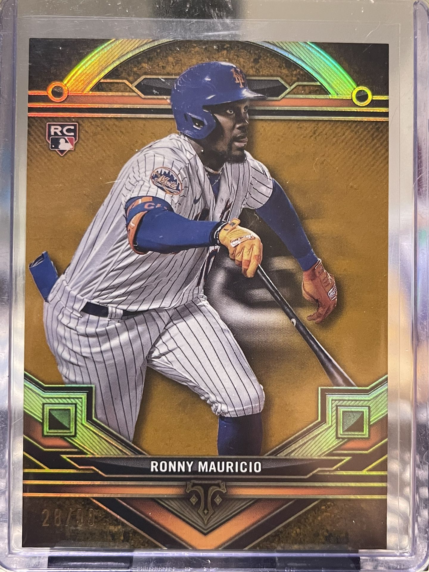 2024 Topps Triple Threads Ronny Mauricio #81 Gold /99 (RC)