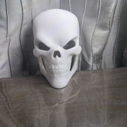 3d Printed Skull Mask For Halloween.