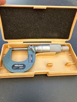 Mitutoyo 103-260 Outside Micrometer 0-1 Inch .0001 Graduation Made In Japan Case