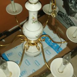 Vintage Porcelain Chandelier 