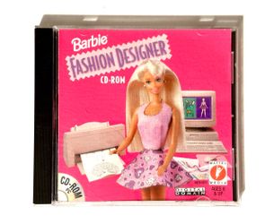 Vintage 1996 Mattel “Barbie Fashion Designer CD-ROM” PC Game