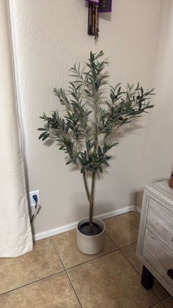 50 inch tree with vase