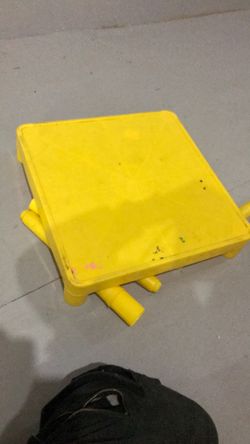 Small Yellow Plastic Kids Table 1.5x1.5