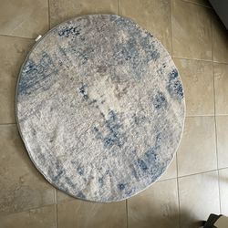Round rug 4ft diameter modern abstract 