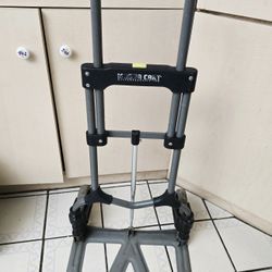 Magna Cart Steel Foldable Hand Truck with Telescoping Handle and 5" Rubber Wheel