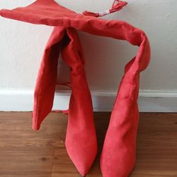 Red Boots Woman's 👢 Size 10