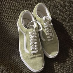 New Vans 7 Mens Suede Light Green 