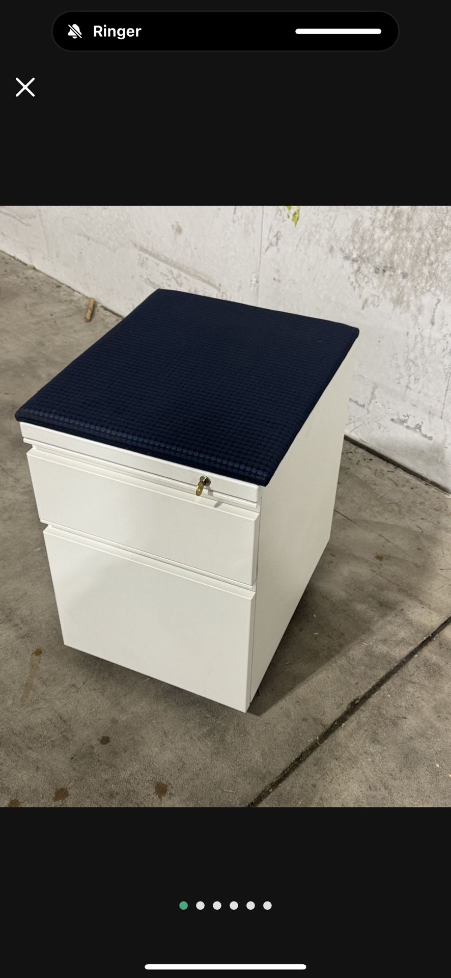Rolling File Cabinet with Drawer Storage (Lockable)