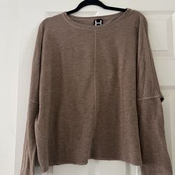 Brown Long Sleeve Top