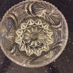 Crystal Cut Glass Bowl