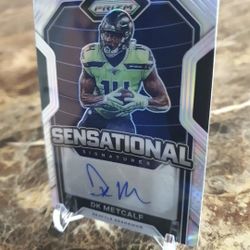 Dk Metcalf Autographed Sensational Prizm 28/50