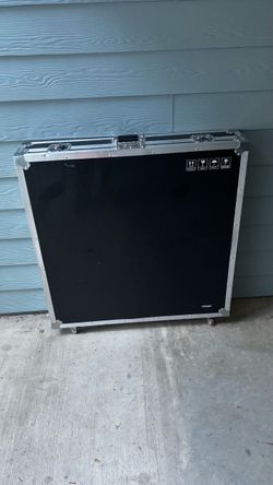 Large Black ATA Road Case with Wheels